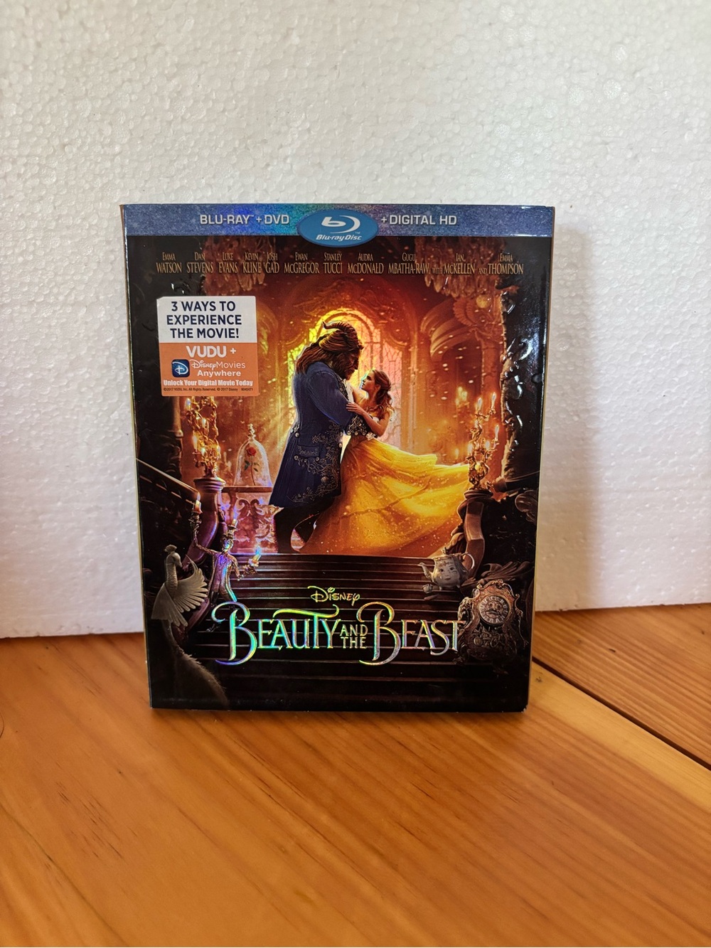 Disney Beauty and the Beast Blu-ray + DVD + Digital HD Sealed